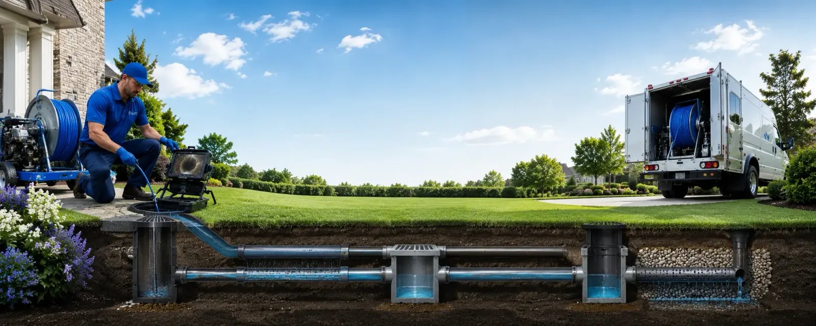 Outdoor drain cleaning information for Bostwick, GA